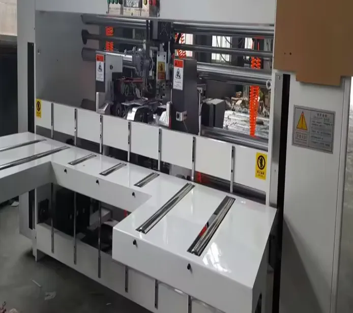 Good Quality 2 Pieces Semi-auto Stitcher Double Servo High Speed Carton Box Stitcher Corrugated Paperboard Stitching Machine